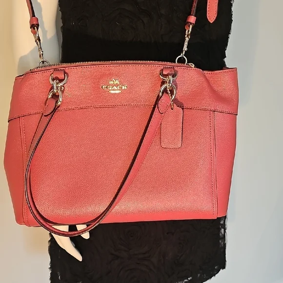 🍄 Coach Rose Leather Shoulder Bag - Picture 4 of 16